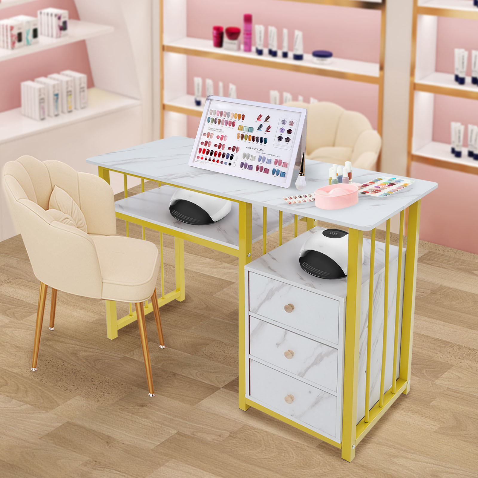 Office Tech Furniture - Meja Teknisi Kuku Emas Ukuran 39.37×15.75×29.92