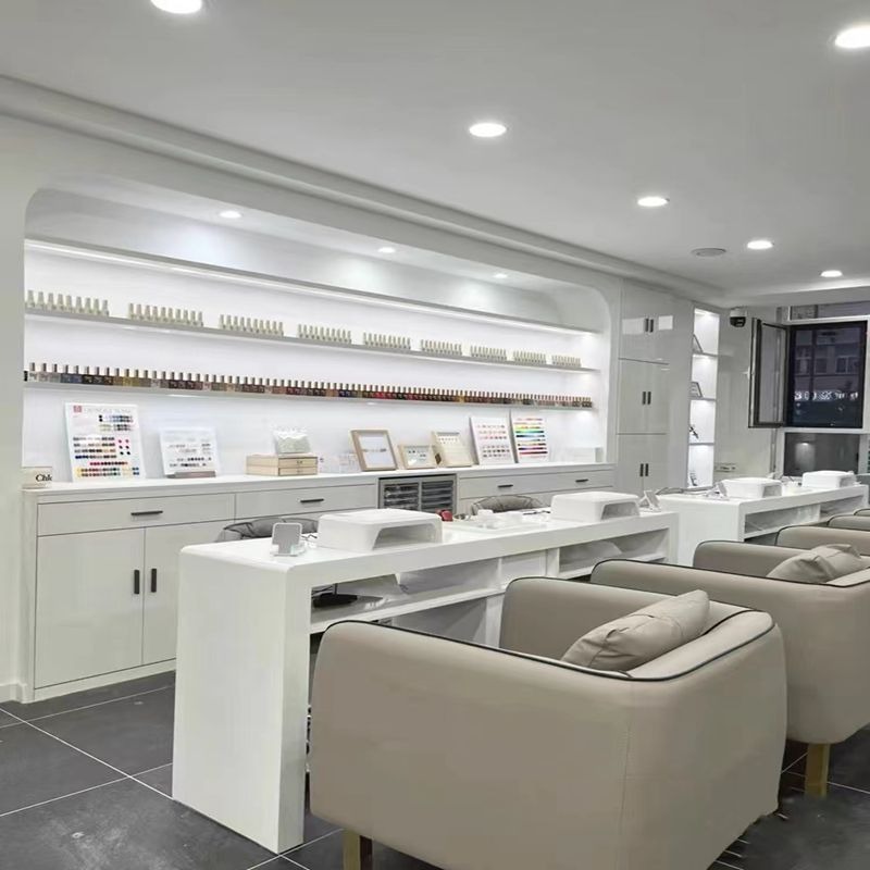 Office Tech Furniture - Meja Manikur Kursi Kecantikan Meja Resepsionis