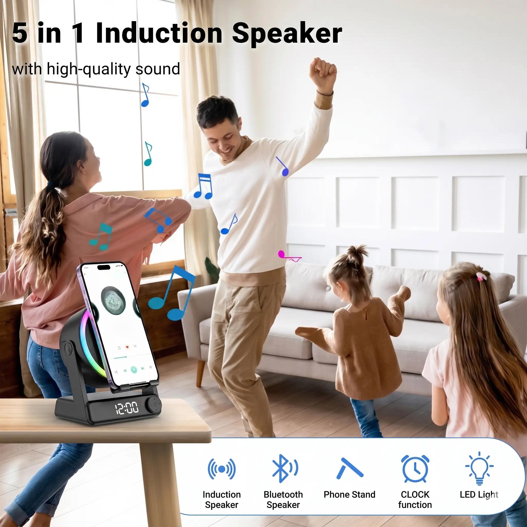 Cool Office Tech Gadgets - Penyangga Telepon Meja Multifungsi dengan Speaker