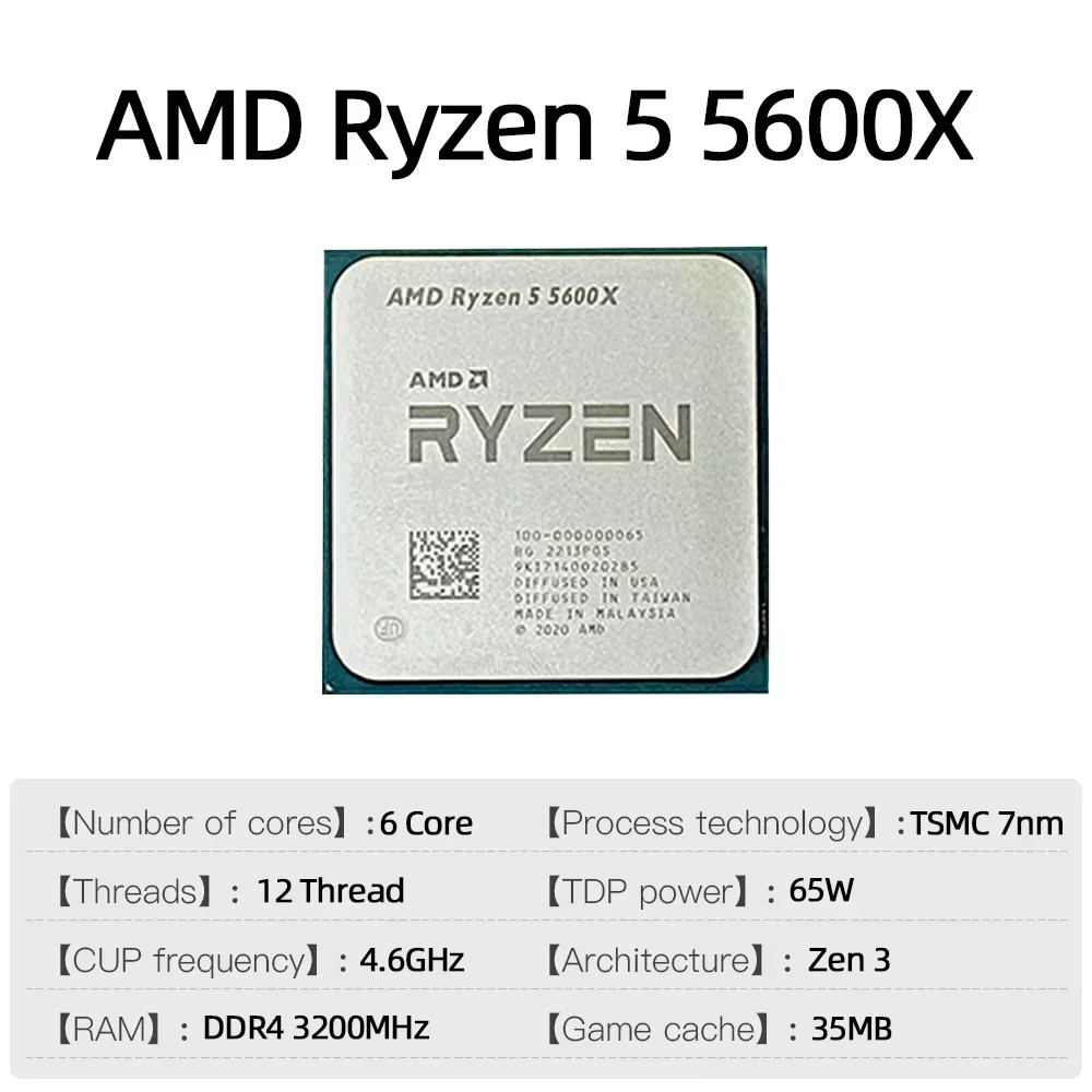 Prosesor AMD Ryzen 5 5600X Bek - Amd Cpu Ryzen 5 ulasan dan harga