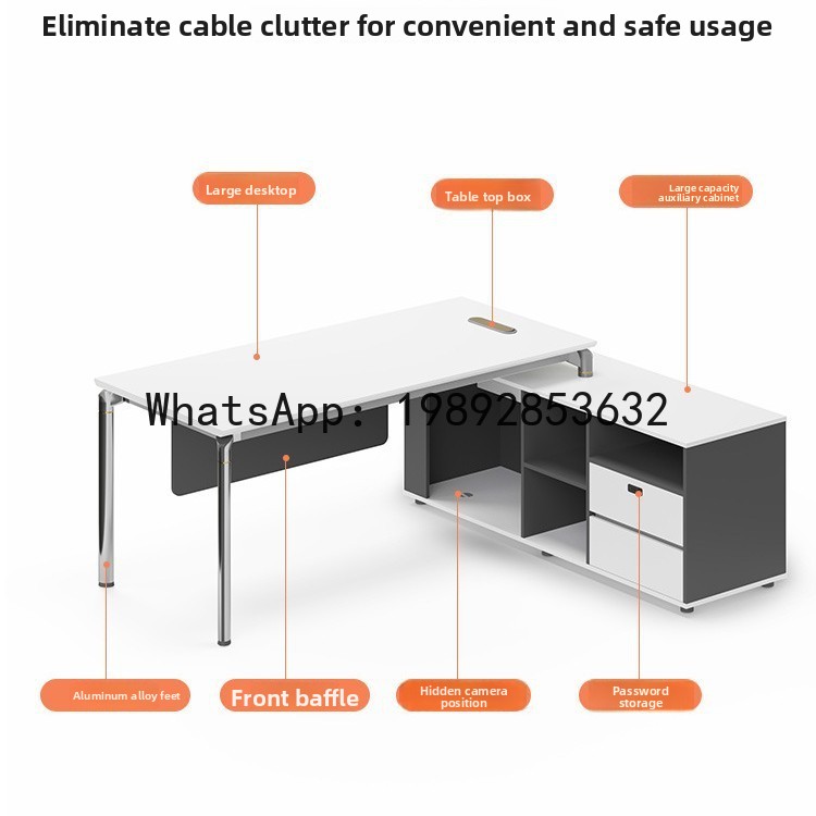 Meja Kantor YFY Sederhana Mode - Office Tech Furniture ulasan dan harga