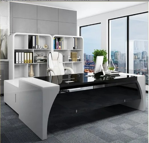 Meja Komputer Kantor Eksekutif - Office Tech Furniture ulasan dan harga