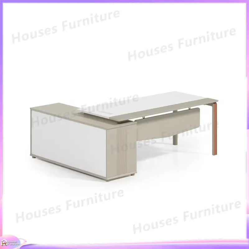 Meja Eksekutif Bentuk L Furnit - Office Tech Furniture ulasan dan harga