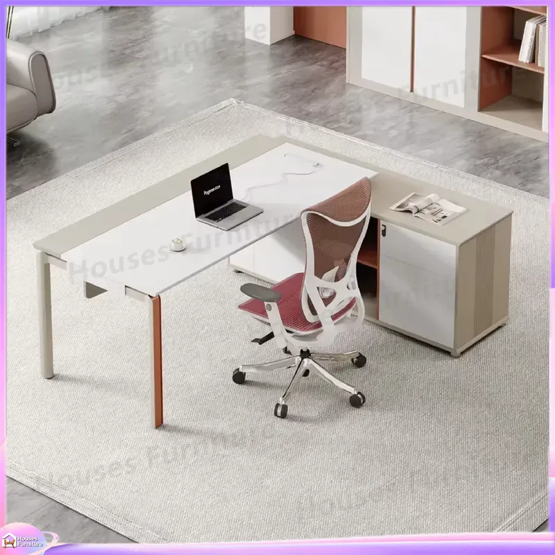 Meja Eksekutif Bentuk L Furnit - Office Tech Furniture ulasan dan harga