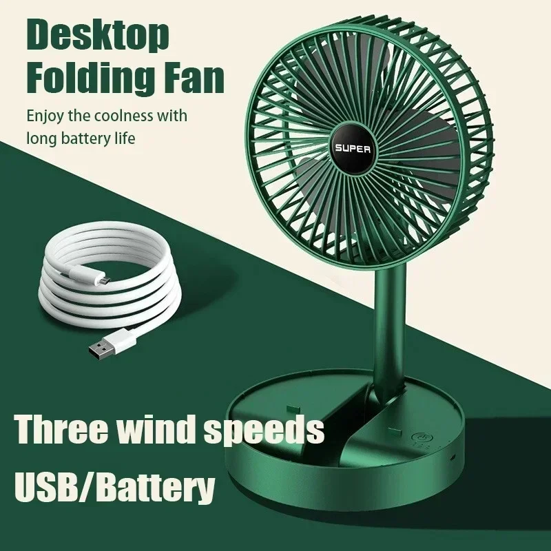 Kipas USB Mini Lipat Dapat Dip - Cool Office Tech Gadgets ulasan dan harga