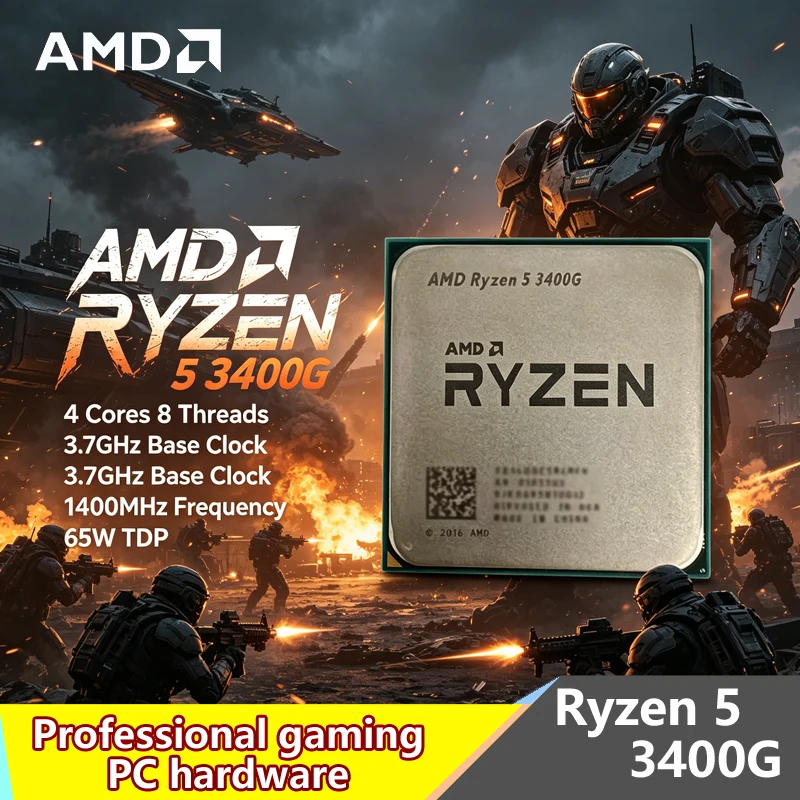 AMD Ryzen 5 3400G AM4 CPU Desk - Amd Cpu Ryzen 5 ulasan dan harga