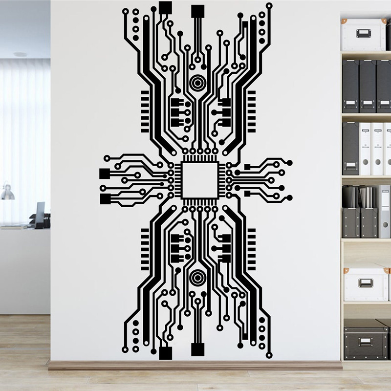 Stiker Dinding Chip Papan Sirk - Office Tech Furniture ulasan dan harga